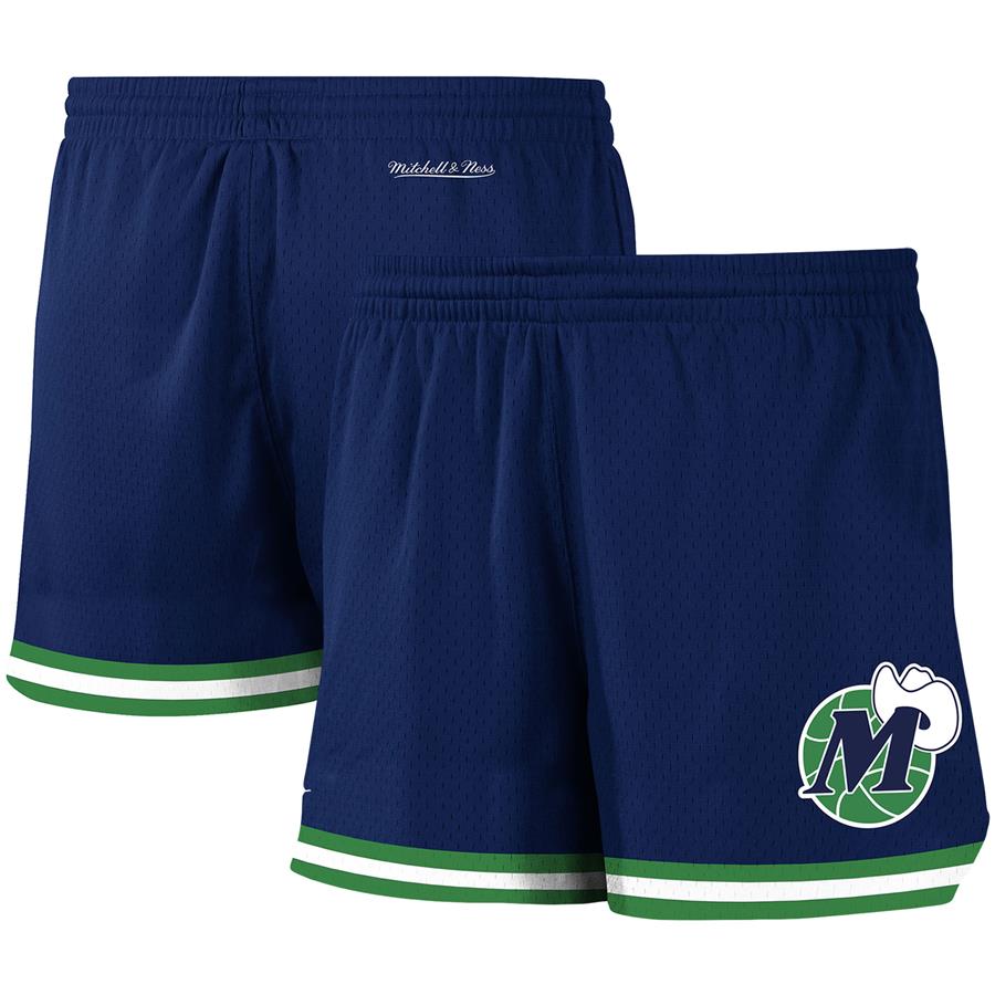 Dallas Mavericks Mitchell & Ness Women's Jump Shot Shorts - Navy