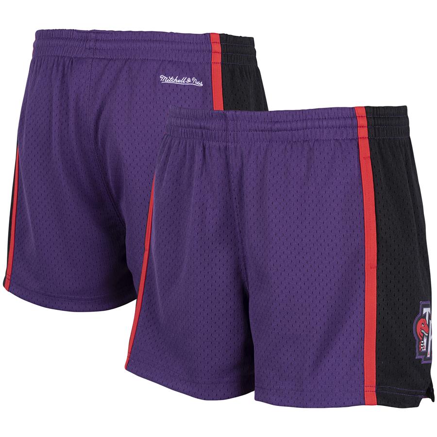Toronto Raptors Mitchell & Ness Women's Jump Shot Shorts - Purple
