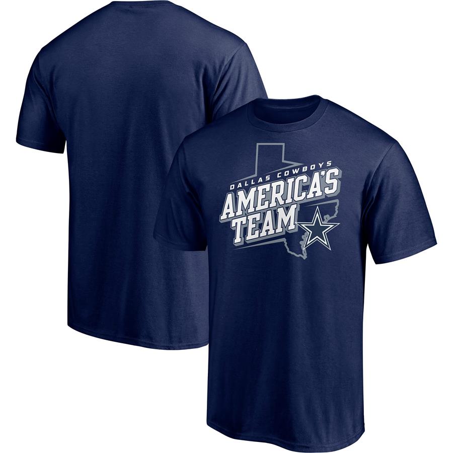 Футболка Dallas Cowboys Majestic Hometown Collection State Shape (тёмно-синий)