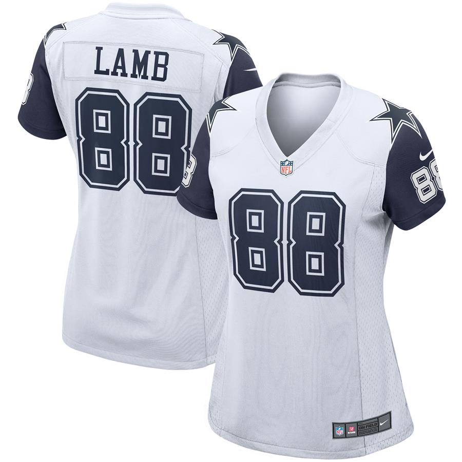 CeeDee Lamb Dallas Cowboys Nike Women's Game Jersey - White