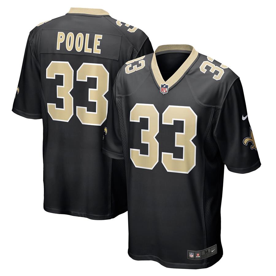 Brian Poole New Orleans Saints Nike Game Jersey - Black