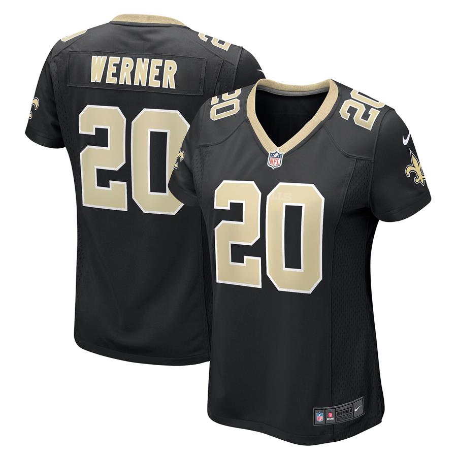Женское джерси Pete Werner New Orleans Saints Nike Game (чёрный)