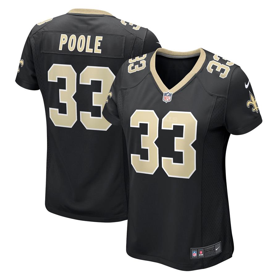 Brian Poole New Orleans Saints Nike Women's Game Jersey - Black