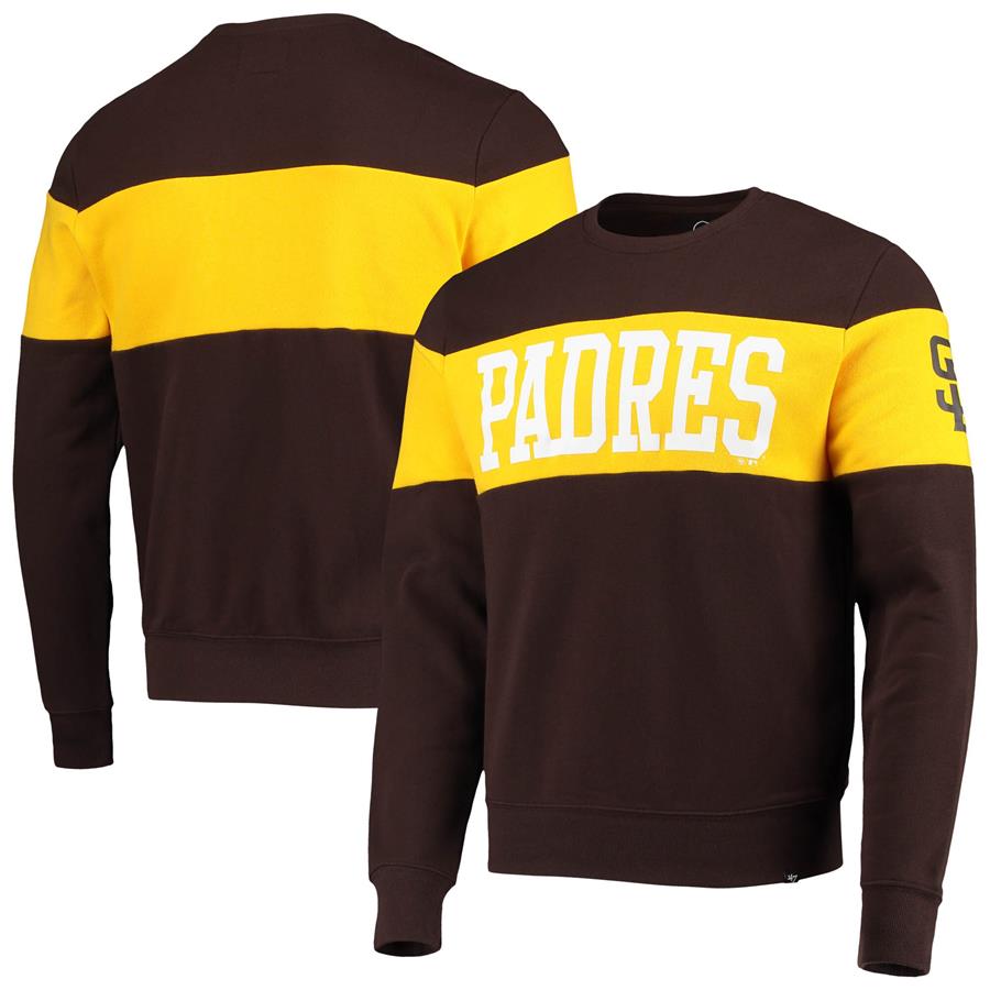 San Diego Padres '47 Interstate Pullover Sweatshirt - Brown
