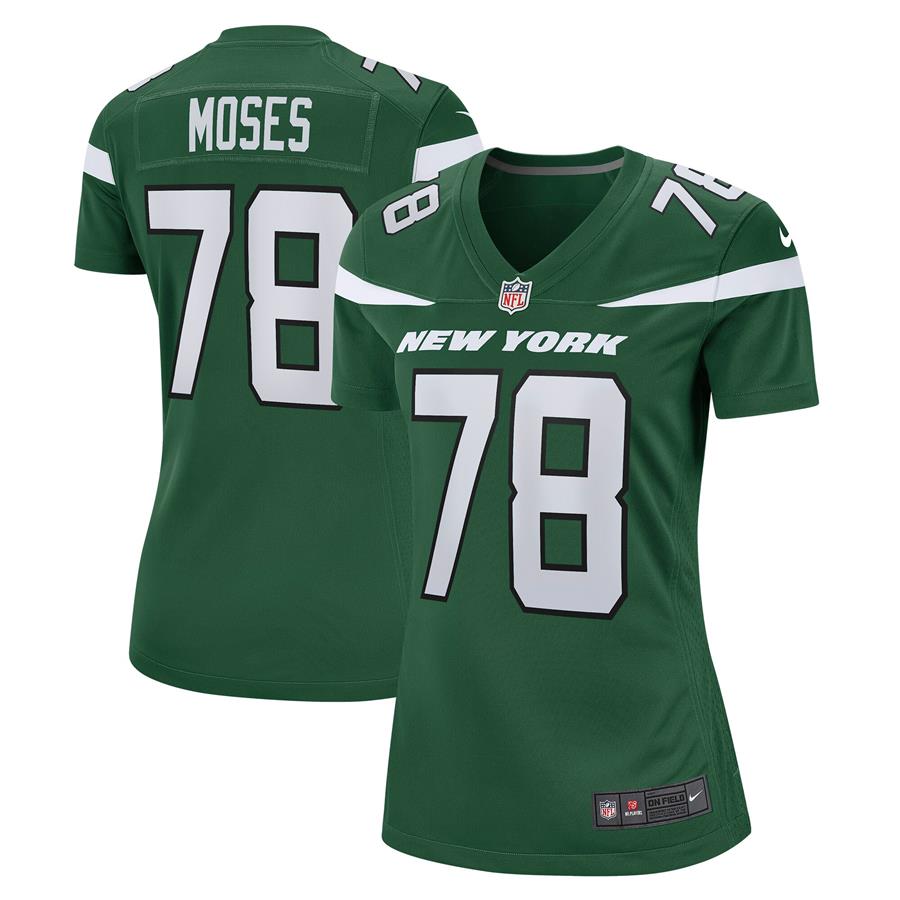 Morgan Moses New York Jets Nike Women's Game Jersey - Gotham Green