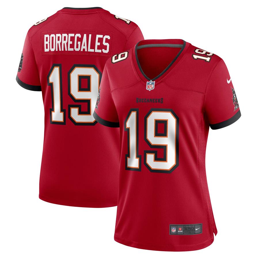 Jose Borregales Tampa Bay Buccaneers Nike Women's Game Jersey - Red