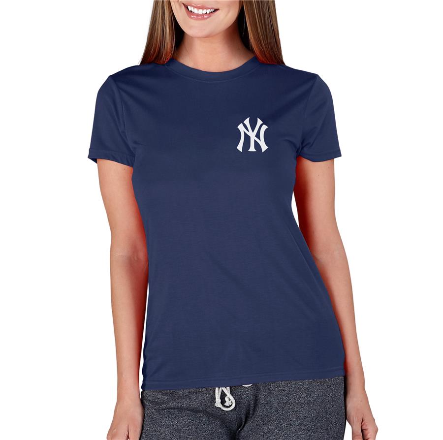 Женская футболка New York Yankees Concepts Sport Marathon Knit (тёмно-синий)