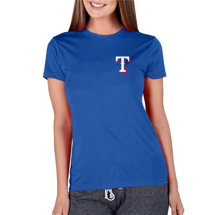 Texas Rangers Concepts Sport Women's Marathon Knit T-Shirt - Royal