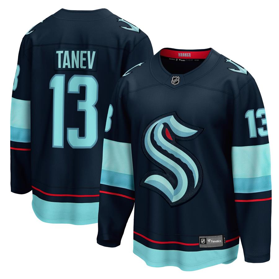 Brandon Tanev Seattle Kraken Fanatics Branded Home Breakaway Player Jersey - Navy