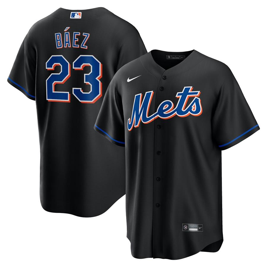 Javier Báez New York Mets Nike 2022 Alternate Replica Player Jersey - Black