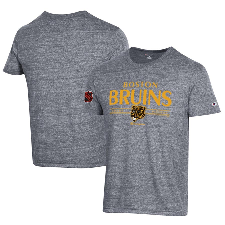 Boston Bruins Champion Tri-Blend T-Shirt - Gray