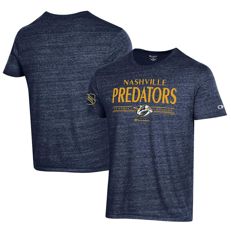 Nashville Predators Champion Tri-Blend T-Shirt - Navy
