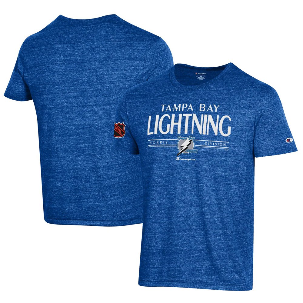 Tampa Bay Lightning Champion Tri-Blend T-Shirt - Blue