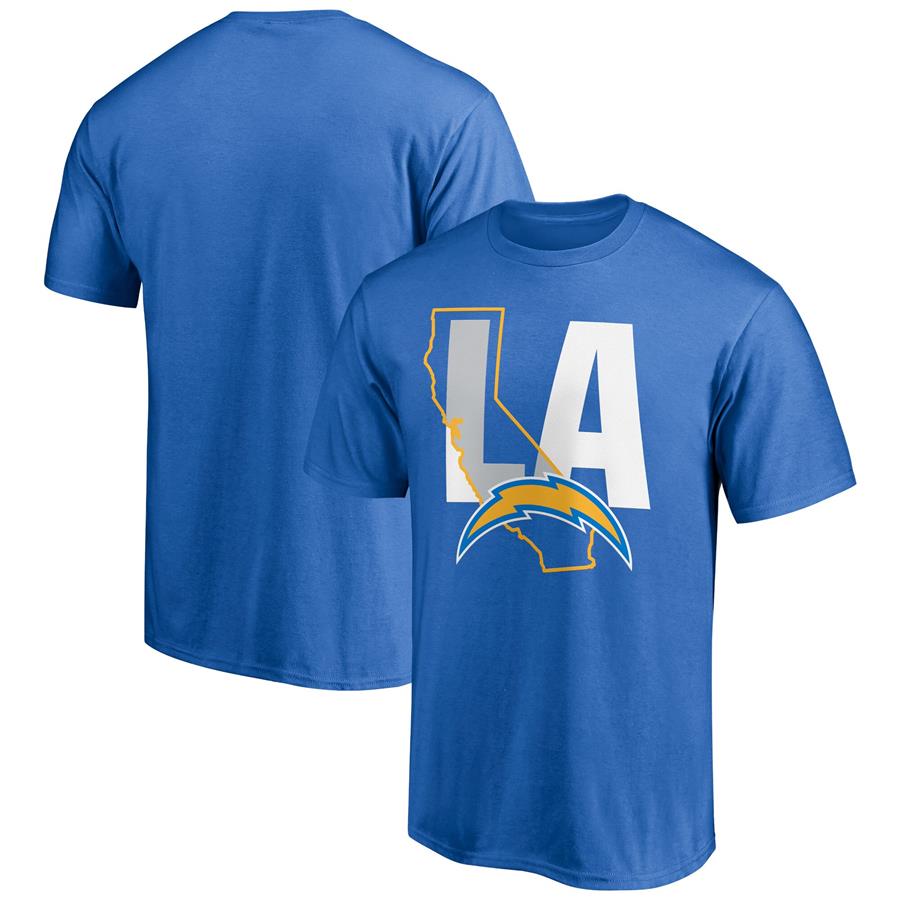 Футболка Los Angeles Chargers Fanatics Branded Hometown Collection 1st Down (голубой)