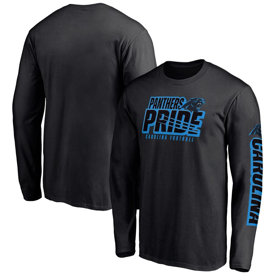Carolina Panthers Fanatics Branded Hometown Collection Facemask Long Sleeve T-Shirt - Black