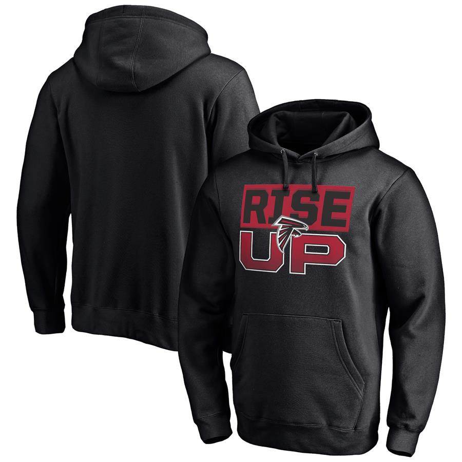 Atlanta Falcons Fanatics Branded Hometown Collection Rise Up Pullover Hoodie - Black