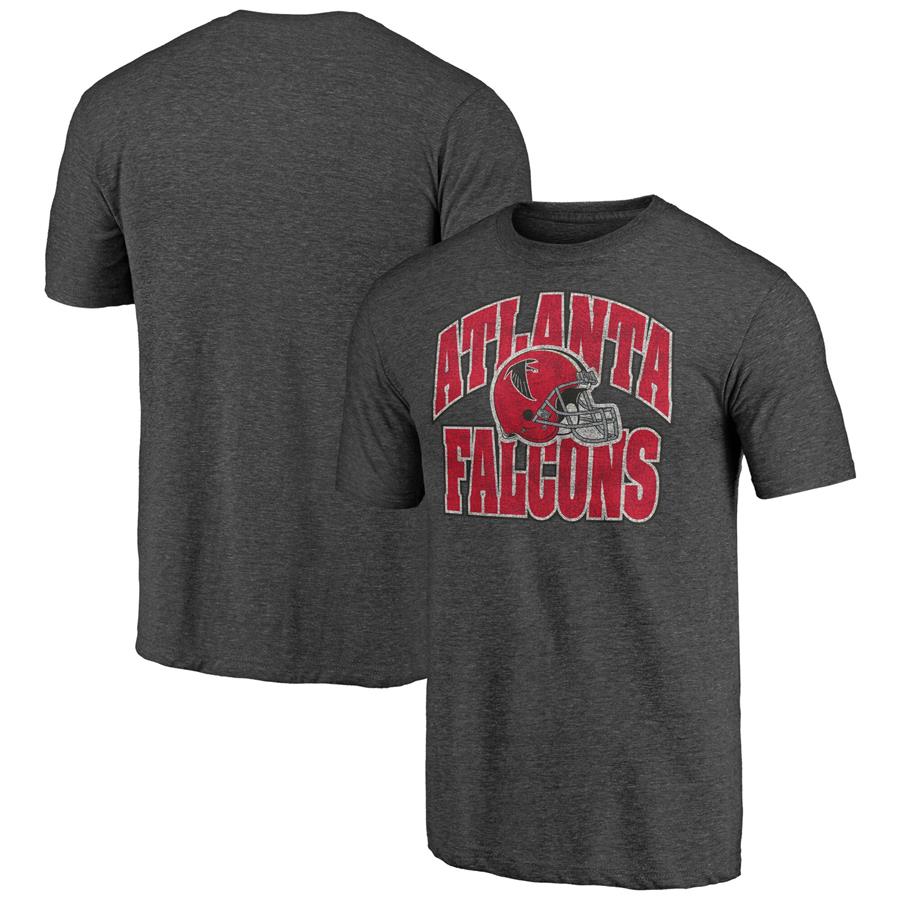 Atlanta Falcons Fanatics Branded Hometown Collection Throwback Tri-Blend T-Shirt - Heathered Charcoal