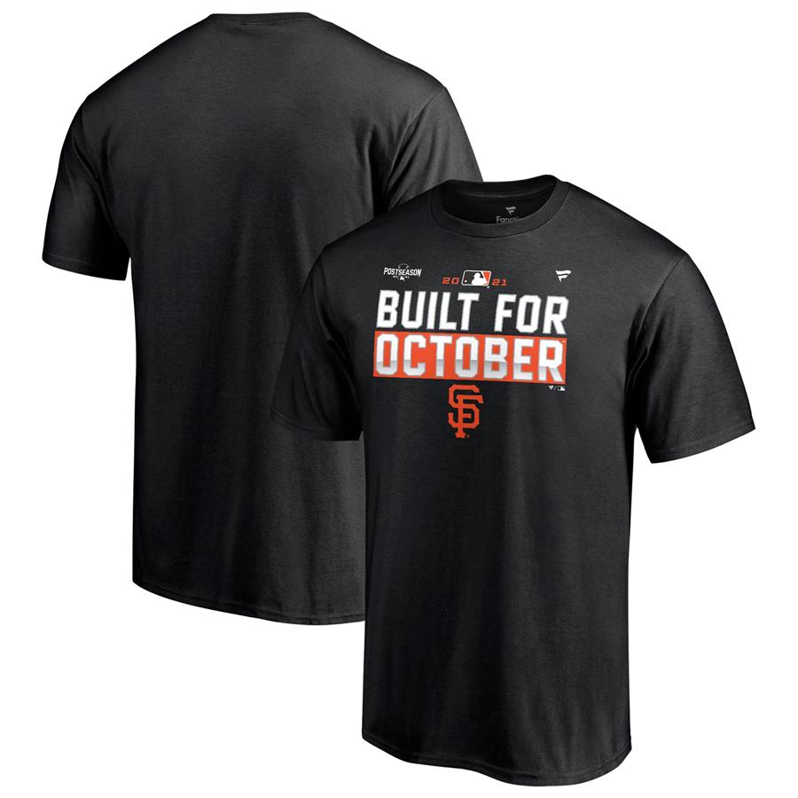 San Francisco Giants Fanatics Branded 2021 Postseason Locker Room T-Shirt - Black