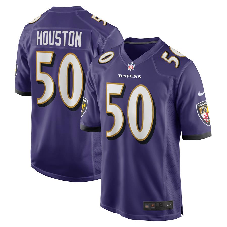 Justin Houston Baltimore Ravens Nike Game Jersey - Purple