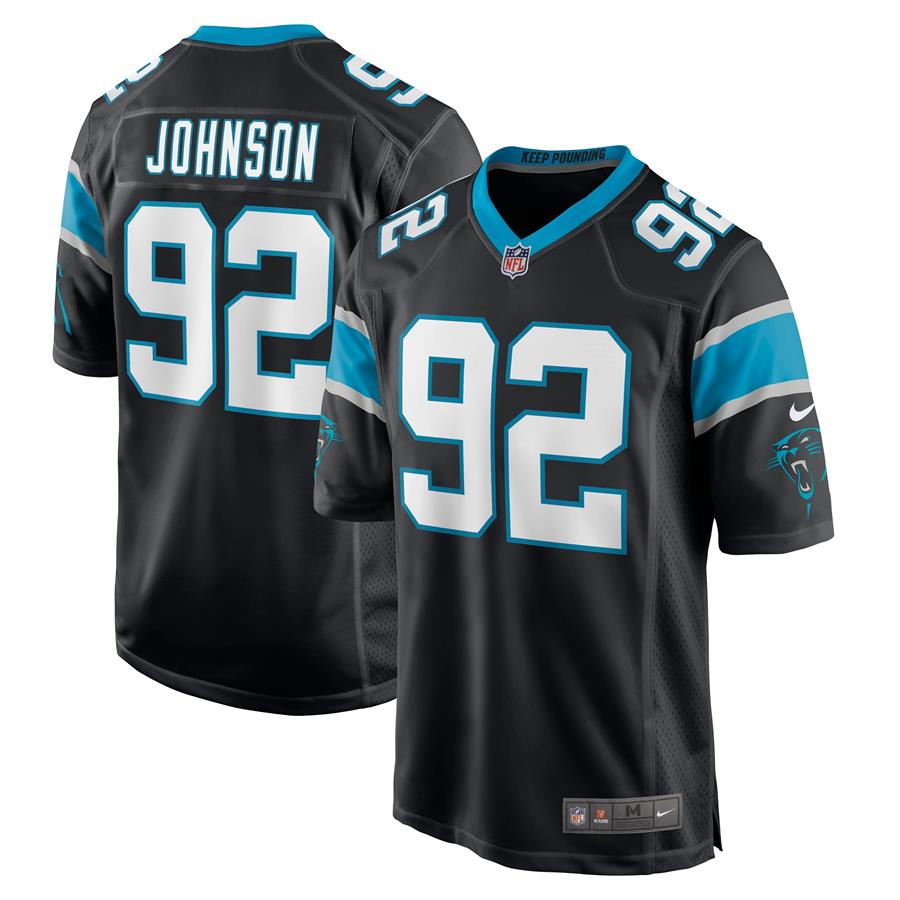 Darryl Johnson Carolina Panthers Nike Game Jersey - Black