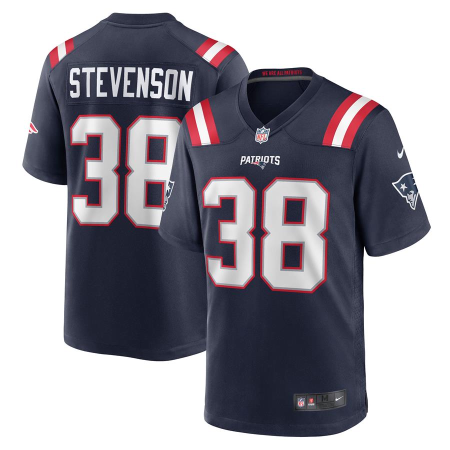 Rhamondre Stevenson New England Patriots Nike Game Jersey - Navy