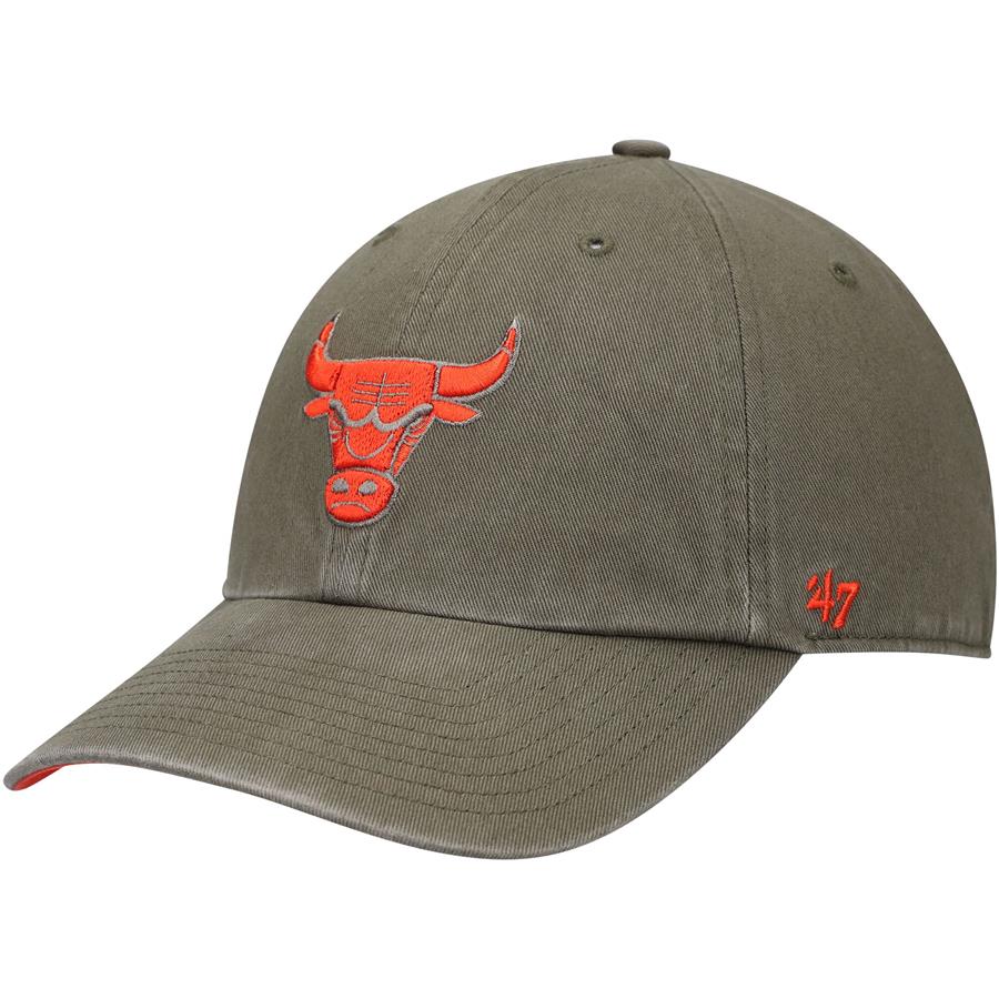 Chicago Bulls '47 Ballpark Clean Up Adjustable Hat - Olive