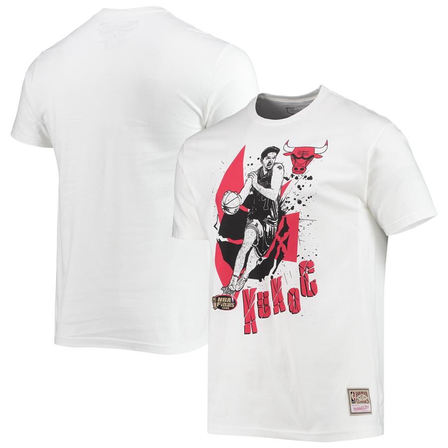 Toni Kukoc Chicago Bulls Mitchell & Ness Suite Sensations Player T-Shirt - White