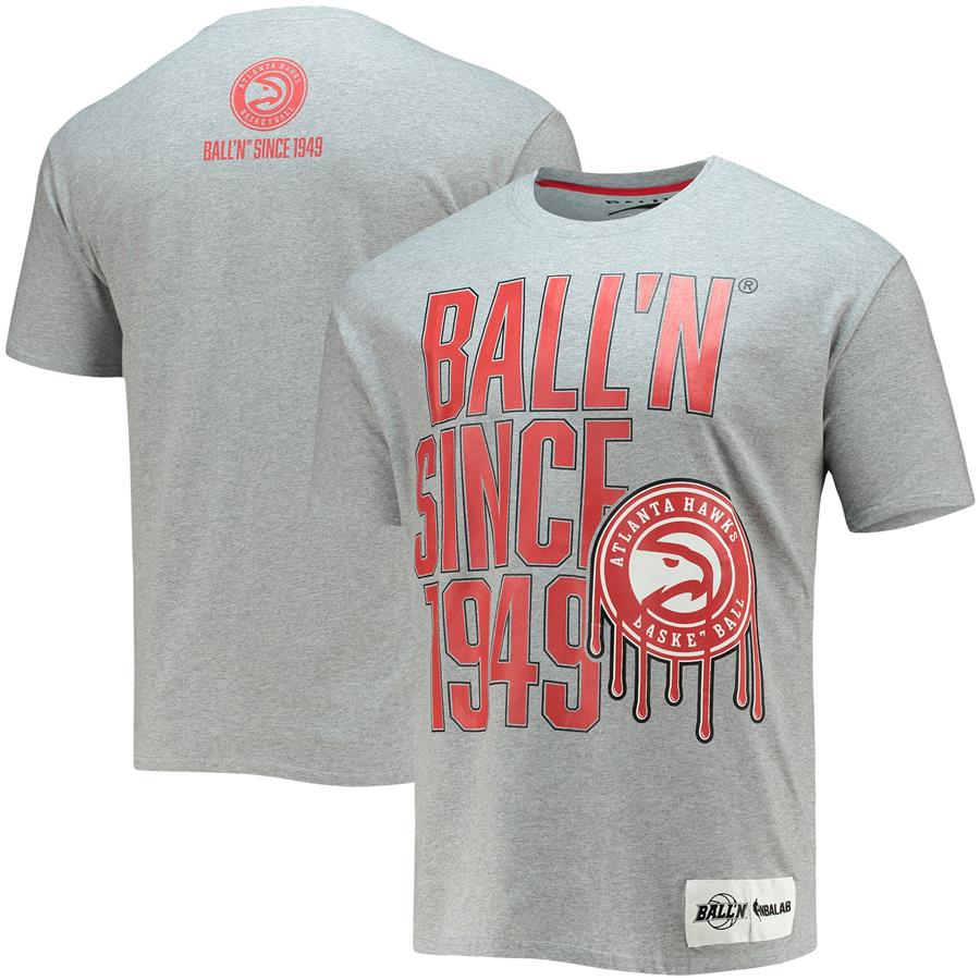 Atlanta Hawks BALL'N Since 1949 T-Shirt - Heathered Gray