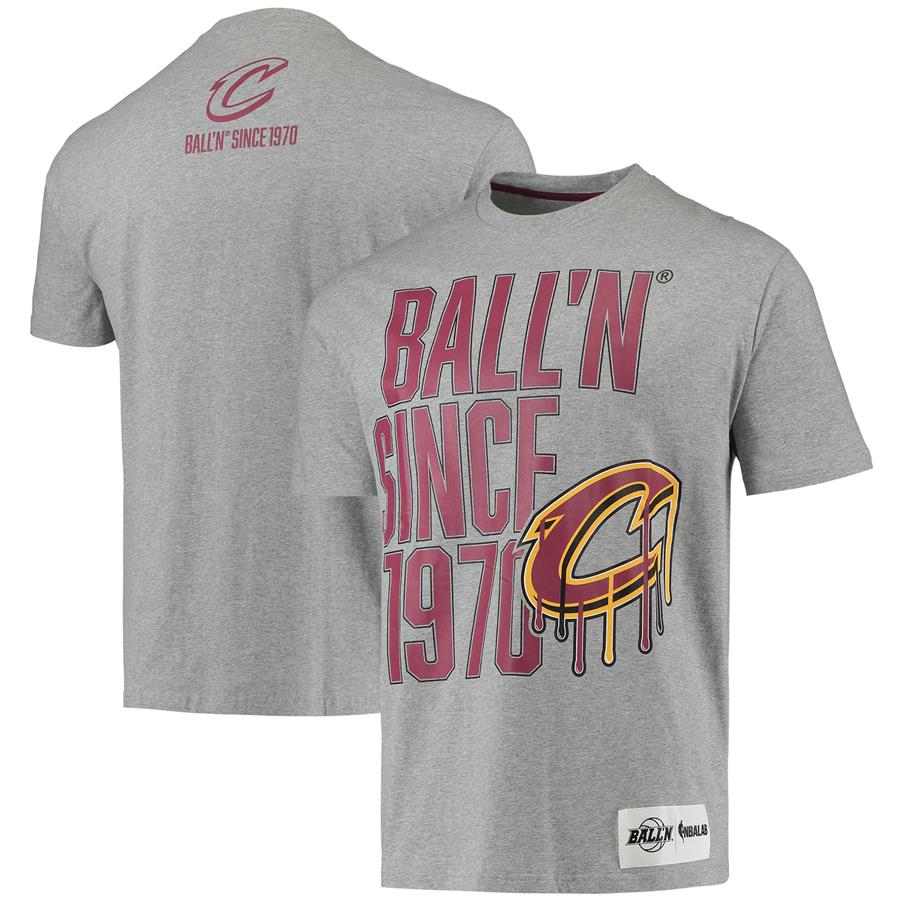 Cleveland Cavaliers BALL'N Since 1970 T-Shirt - Heathered Gray