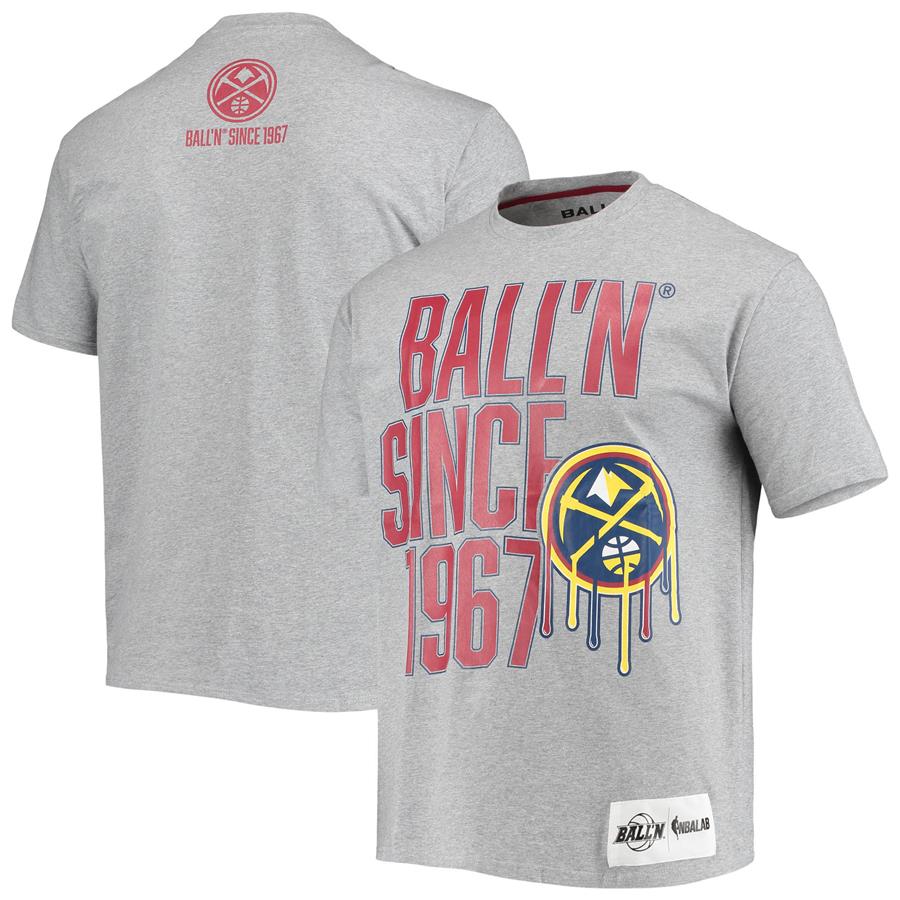 Denver Nuggets BALL'N Since 1967 T-Shirt - Heathered Gray