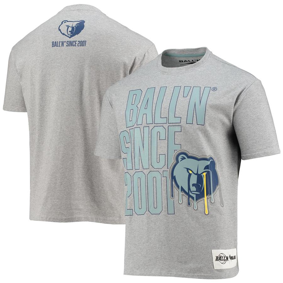 Memphis Grizzlies BALL'N Since 2001 T-Shirt - Heathered Gray
