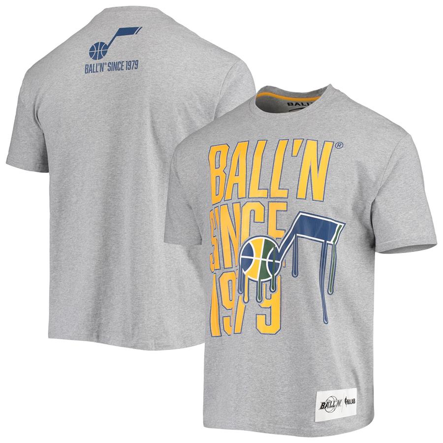 Utah Jazz BALL'N Since 1979 T-Shirt - Heathered Gray