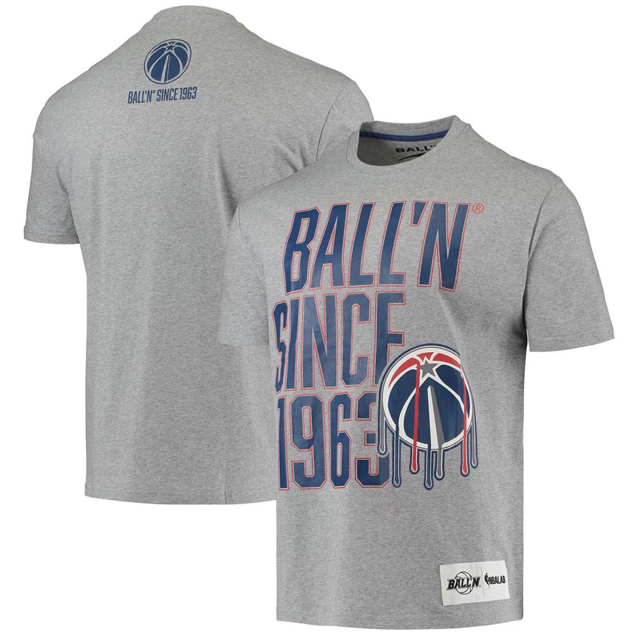 Washington Wizards BALL'N Since 1963 T-Shirt - Heathered Gray