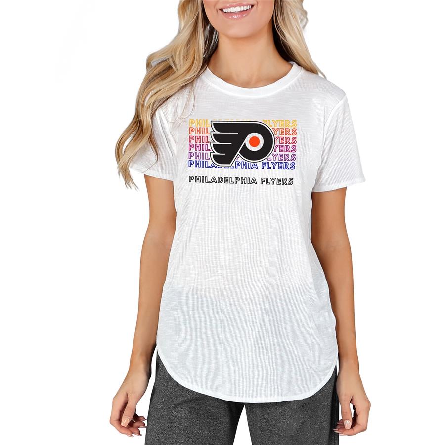 Philadelphia Flyers Concepts Sport Women's Gable Knit T-Shirt - White