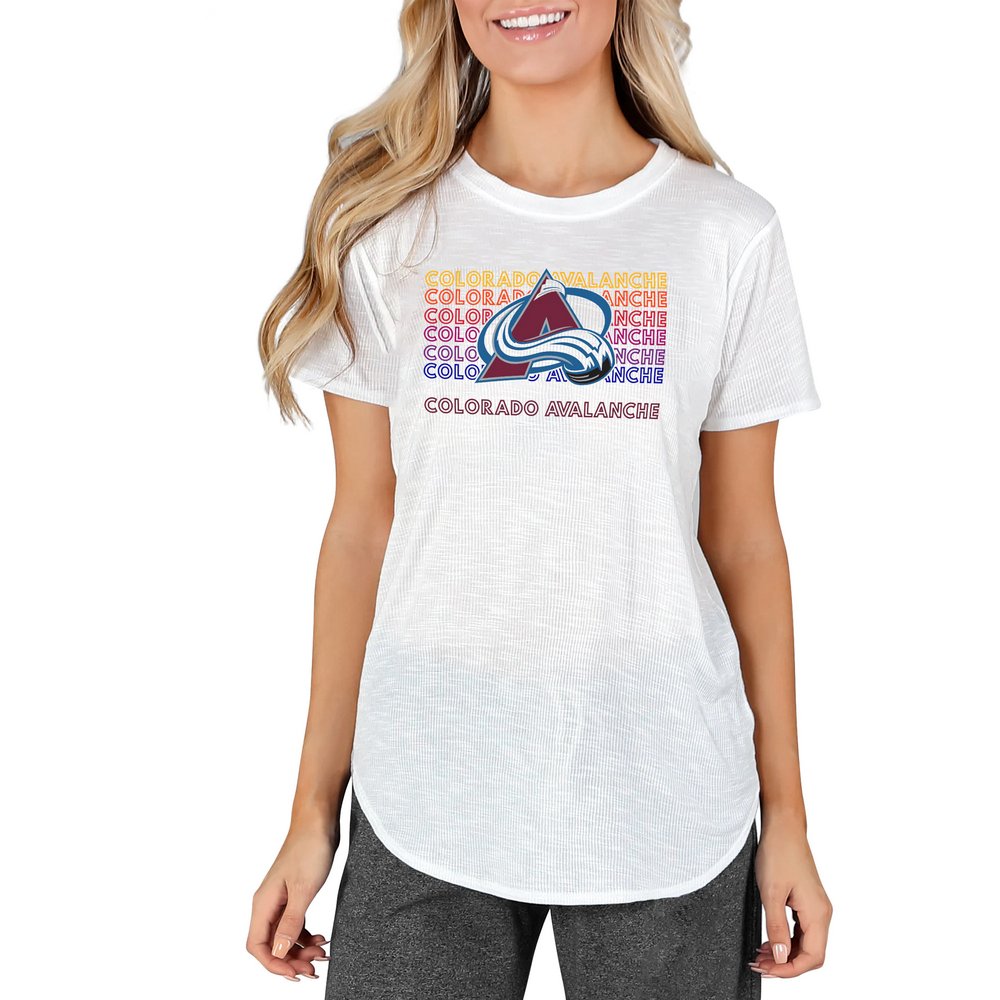 Colorado Avalanche Concepts Sport Women's Gable Knit T-Shirt - White