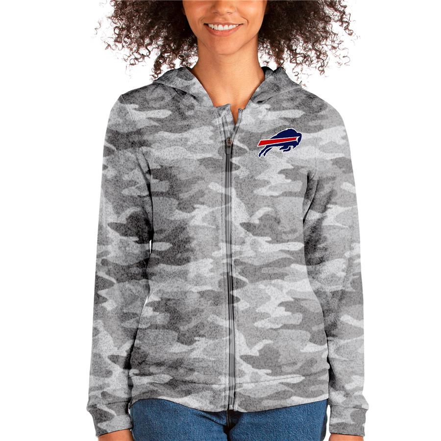 Buffalo Bills Antigua Women's Absolute Full-Zip Hoodie - Camo