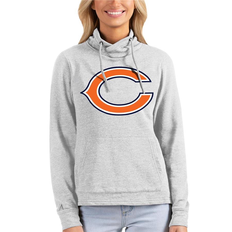 Chicago Bears Antigua Women's Reward Pullover Sweatshirt - Heathered Gray