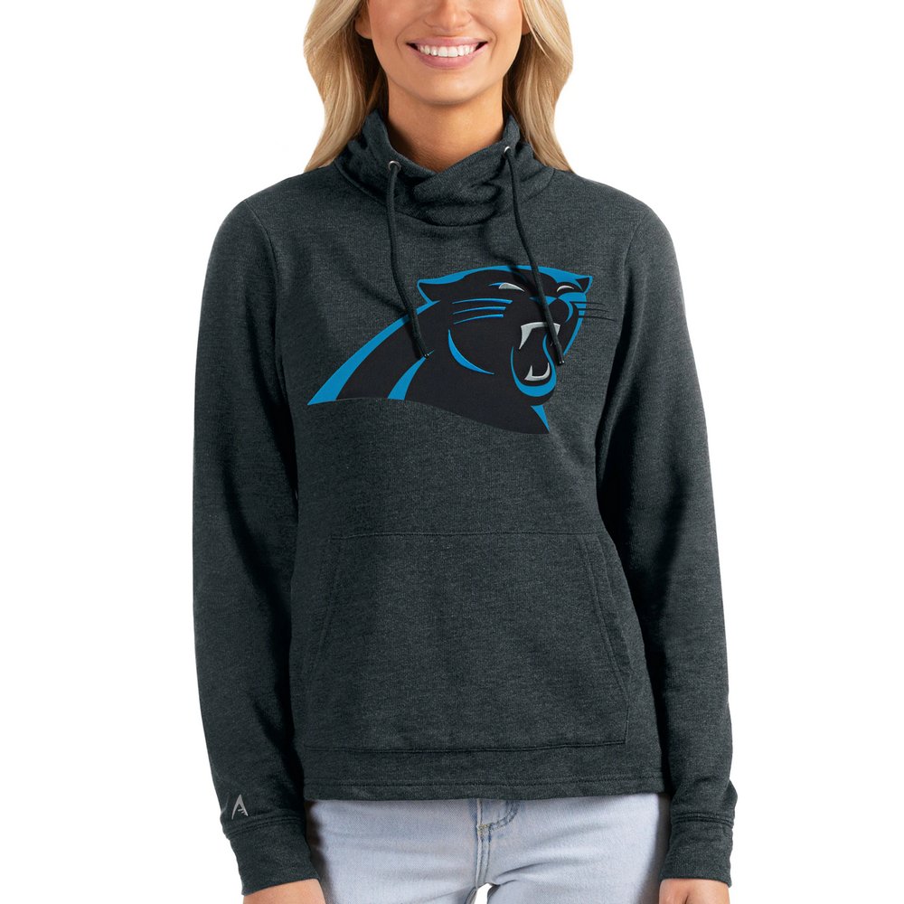 Carolina Panthers Antigua Women's Reward Pullover Sweatshirt - Heathered Charcoal