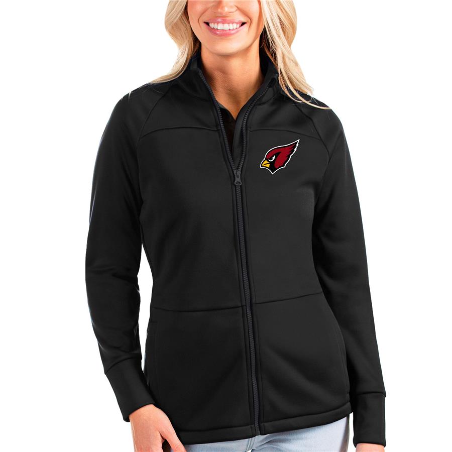 Arizona Cardinals Antigua Women's Links Full-Zip Golf Jacket - Black