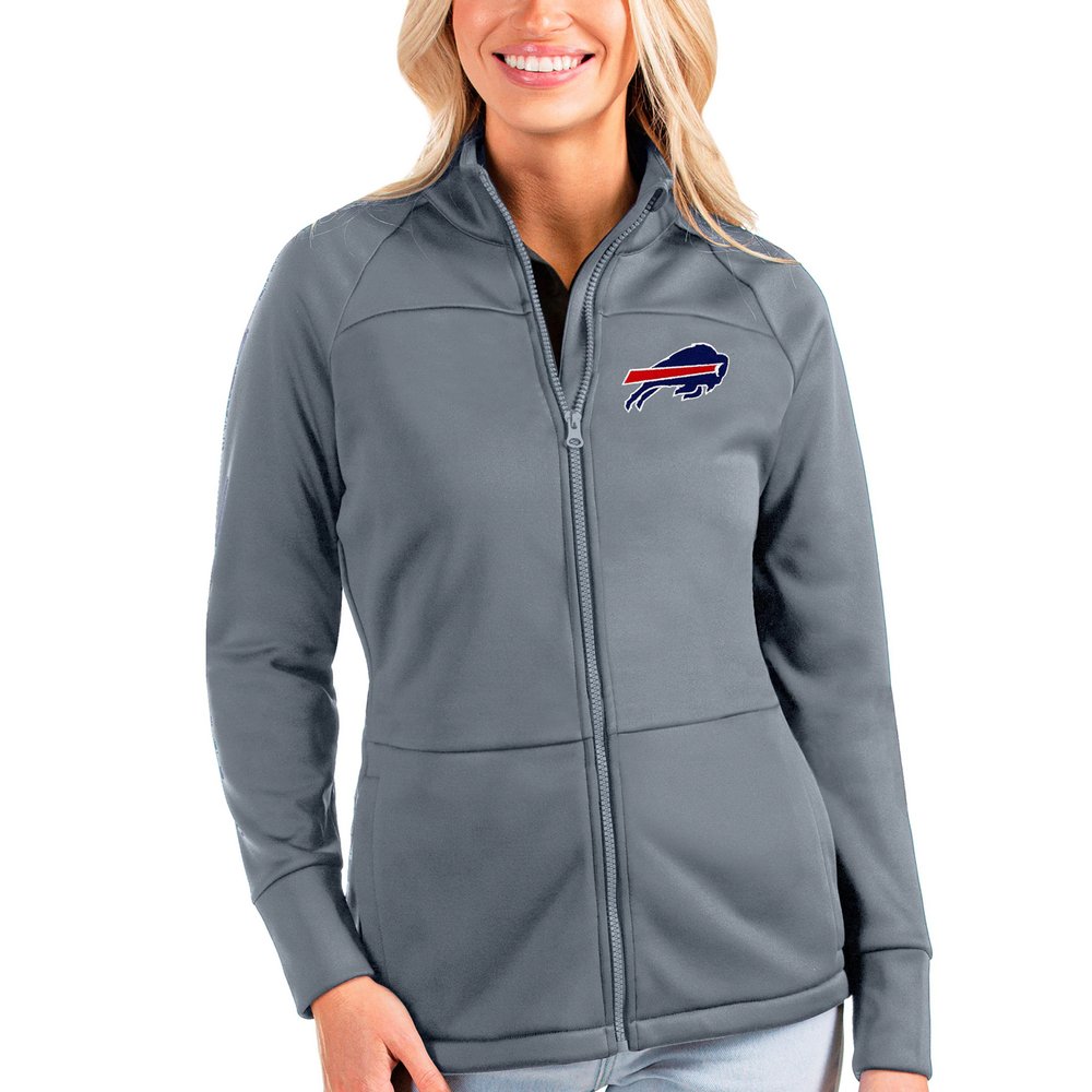 Buffalo Bills Antigua Women's Links Full-Zip Golf Jacket - Gray