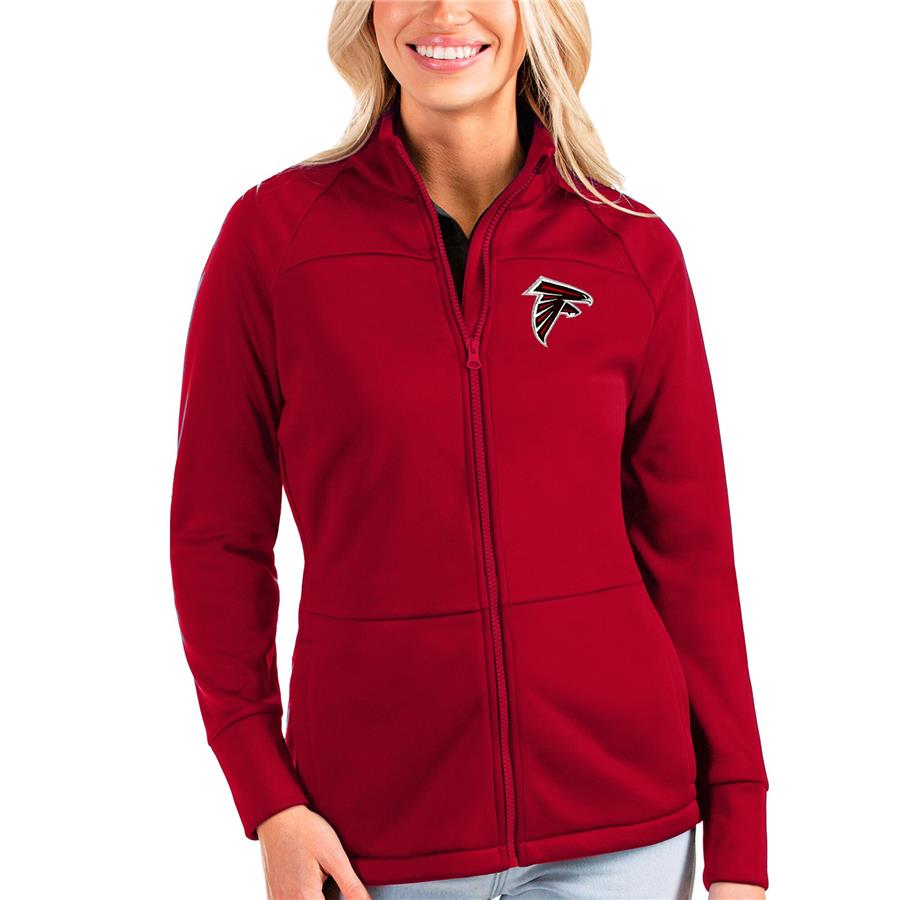 Atlanta Falcons Antigua Women's Links Full-Zip Golf Jacket - Red