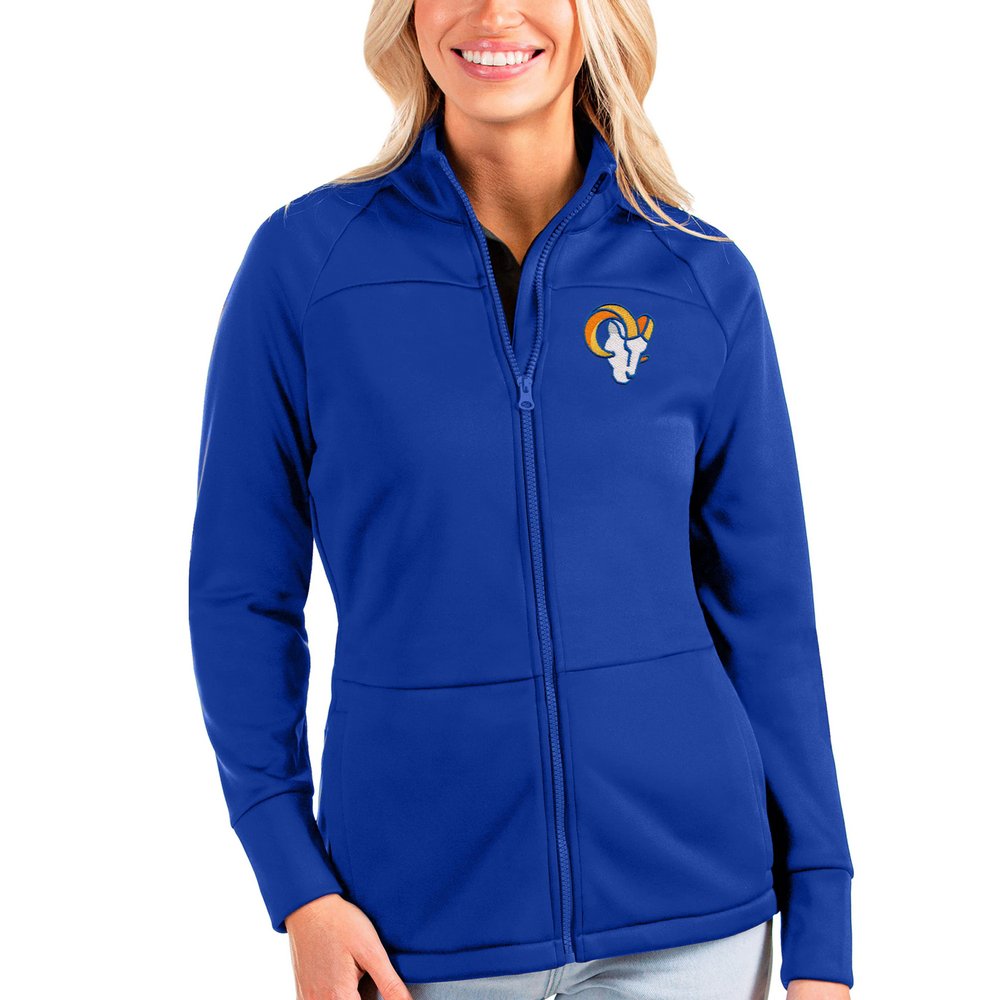 Los Angeles Rams Antigua Women's Links Full-Zip Golf Jacket - Royal