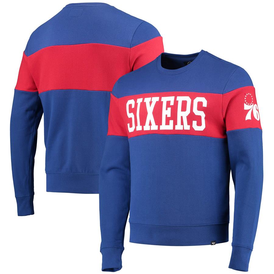 Philadelphia 76ers '47 Interstate Pullover Sweatshirt - Royal
