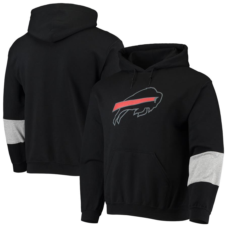 Buffalo Bills Refried Apparel Sustainable Pullover Hoodie - Black