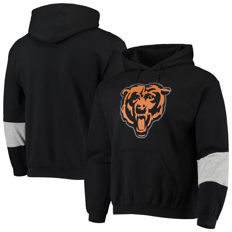 Chicago Bears Refried Apparel Sustainable Pullover Hoodie - Black