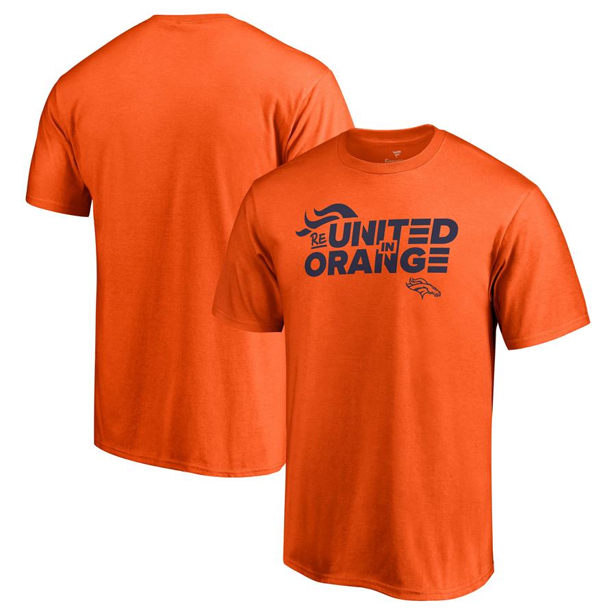 Denver Broncos Fanatics Branded ReUnited In Orange T-Shirt - Orange