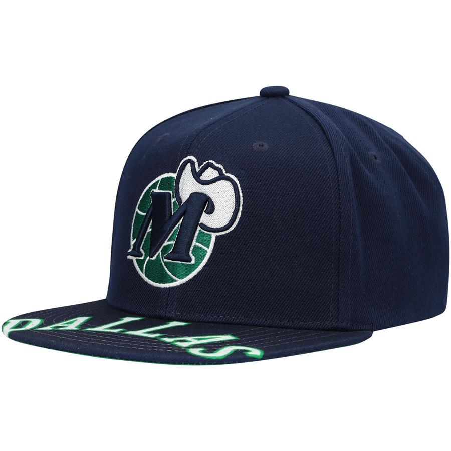Dallas Mavericks Mitchell & Ness Hardwood Classics Swingman Pop Snapback Hat - Blue