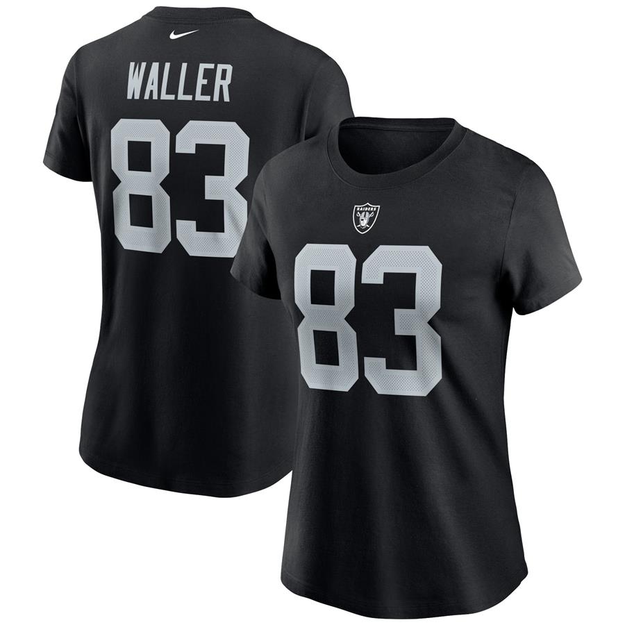 Darren Waller Las Vegas Raiders Nike Women's Name & Number T-Shirt - Black