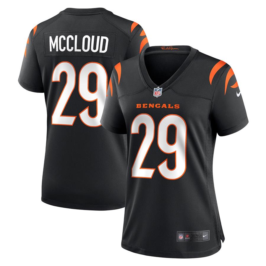 Nick McCloud Cincinnati Bengals Nike Women's Game Jersey - Black