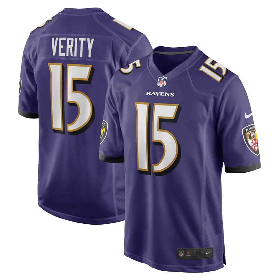 Jake Verity Baltimore Ravens Nike Game Jersey - Purple